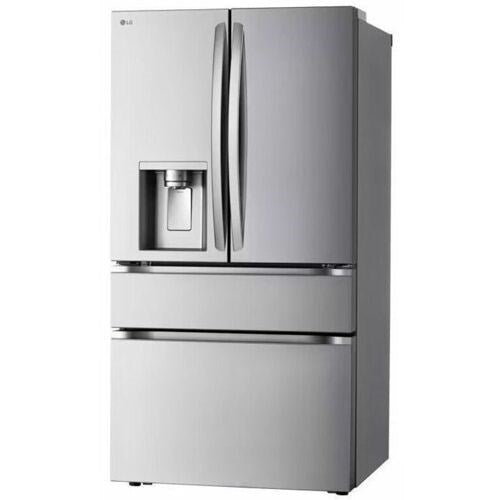 LG - 25 CF Counter Depth Max French Door with Dual Handle, Convertible Drawer - LF25G8330S