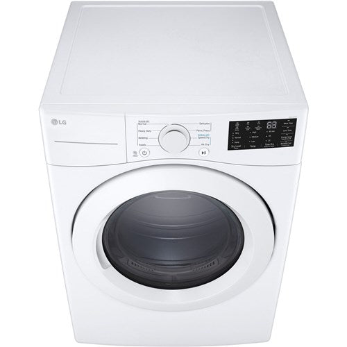 LG - 7.4 CF Ultra Large Capacity Electric Dryer with Sensor Dry, NFC Tag On - DLE3470W