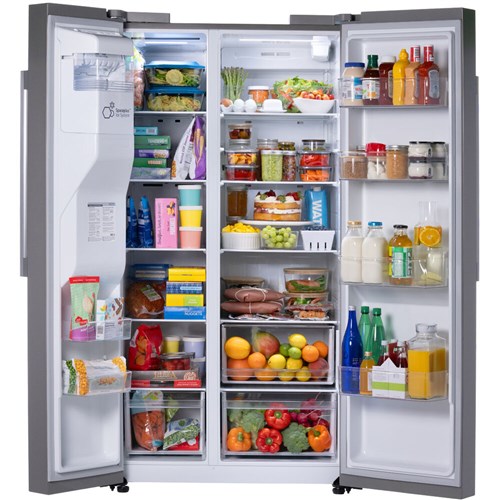 LG - 27 CF Side-by-Side, Slim In Door Ice and Water Dispenser, Bar Handle - LS27T3230S