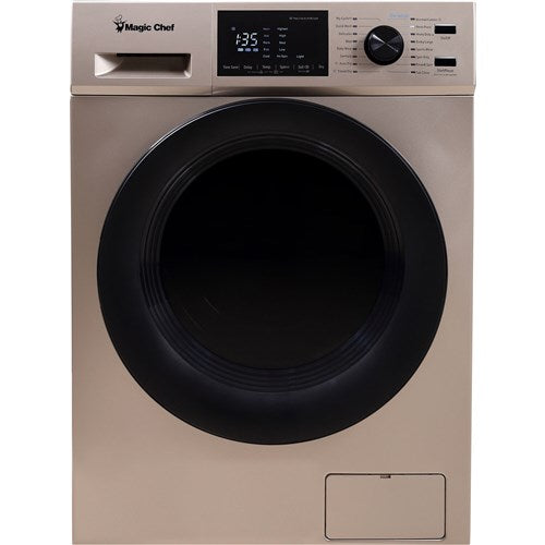Magic Chef - 2.7 cu. ft. All-in-One Washer & Ventless Dryer Combo - Gold - MCSCWD27G5