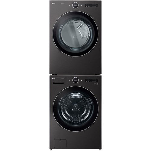 LG - 5.0 CF Front Load Washer (WM6700HBA) + 7.4 CF Gas Dryer (DLGX6701B) - WM6700HBA-G-KIT