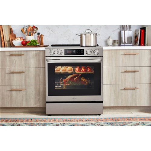 LG - 6.3 CF / 30" Smart Induction Slide-In Range with ProBake Convection - LSIL6334FE