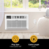 Arctic Wind - 12,000 BTU (DOE) 115-Volt Through-The-Wall Air Conditioner Cools 550 sq. ft. with Remote in White | WHAT121-1BW