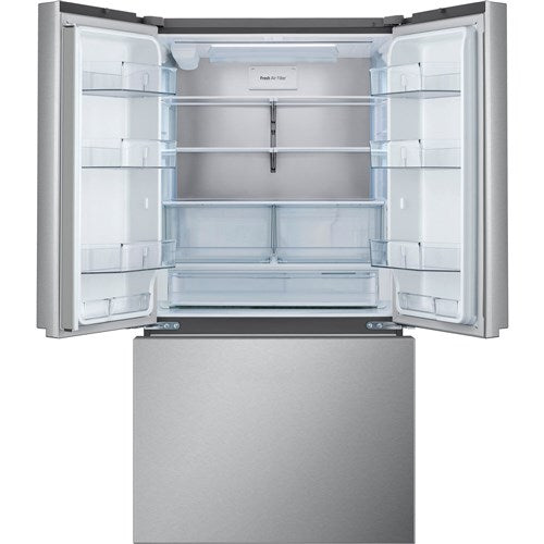 LG - 27 CF Standard Depth Max 3 Door Refrigerator,Pocket Handle,InternalWater - LRFLC2716S
