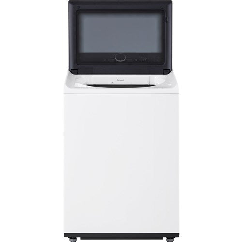 LG - 5.5 CF Top Load Washer, TurboWash 3D, Wi-Fi, Easy Unload, Agitator - WT8405CW