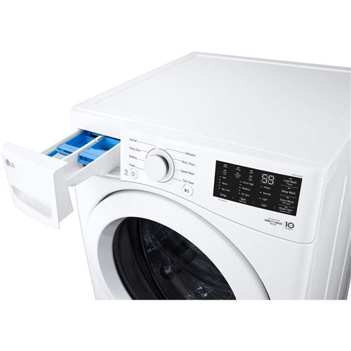 LG - 5.0 CF Ultra Large Capacity Front Load Washer with ColdWash, NFC Tag On - WM3470CW