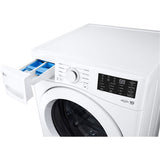 LG - 5.0 CF Ultra Large Capacity Front Load Washer with ColdWash, NFC Tag On - WM3470CW