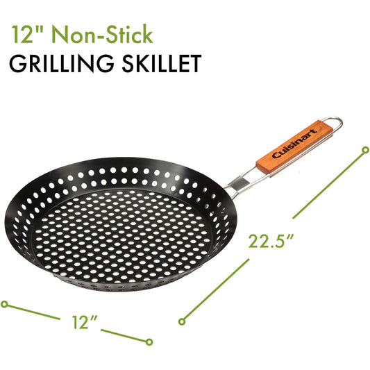 Cuisinart Grill - 12" Non-Stick Grilling Skillet, Perforated Surface - CNW-200