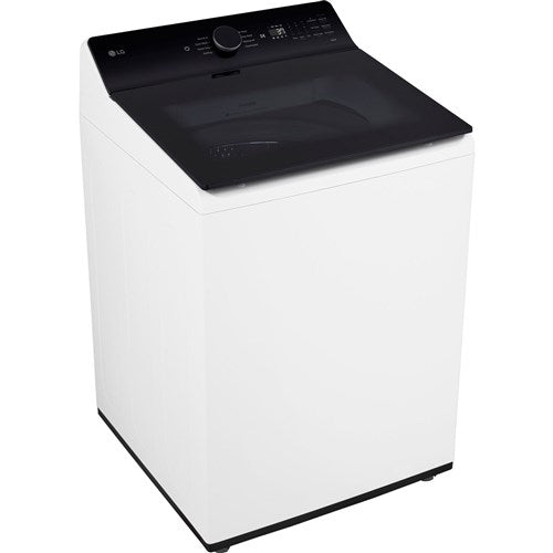 LG - 5.5 CF Top Load Washer, TurboWash 3D, Wi-Fi, Easy Unload, Agitator - WT8405CW