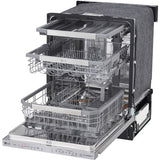 LG - 24" Top Ctrl Dishwasher, 44 dBA, 3rd Rack, TrueSteam, ThinQ - LDP6810SS