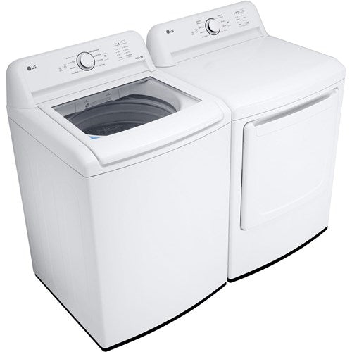 LG - 4.1 CF Top Load Washer (WT6105CW) & 7.3 CF Electric Dryer (DLE6100W) - WT6105CW-E-KIT