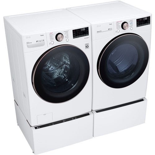 LG - 4.5 CF Front Load Washer (WM4000HWA) & 7.4 CF Gas Dryer (DLGX4001W) - WM4000HWA-G-KIT