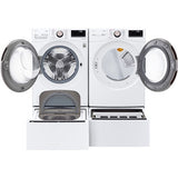 LG - 4.5 CF Front Load Washer (WM4000HWA) & 7.4 CF Electric Dryer (DLEX4000W) - WM4000HWA-E-KIT