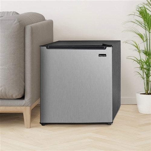 Magic Chef - 1.7-cu. ft. Mini Fridge in Stainless Steel - HMAR170STE