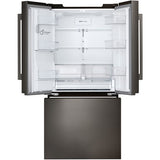 LG - 25 CF Standard Depth Max French Door with Dual Handle, 33 Wide, Dual Ice - LF25H6330D