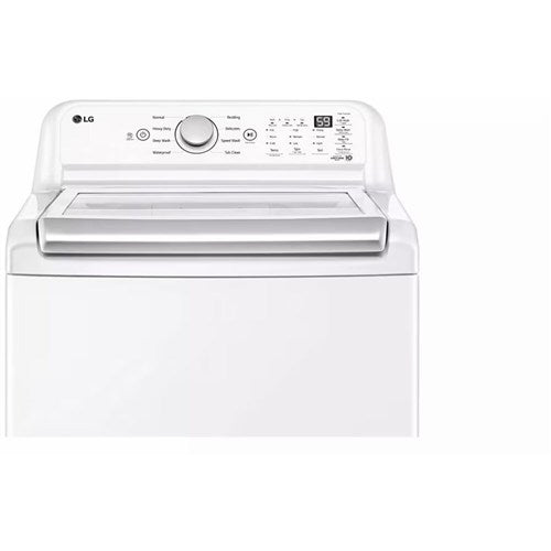 LG - 4.8 Top Load Washer (WT7155CW) & 7.3 CF Gas Dryer (DLG7151W) - WT7155CW-G-KIT