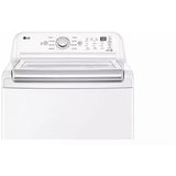 LG - 4.8 Top Load Washer (WT7155CW) & 7.3 CF Gas Dryer (DLG7151W) - WT7155CW-G-KIT
