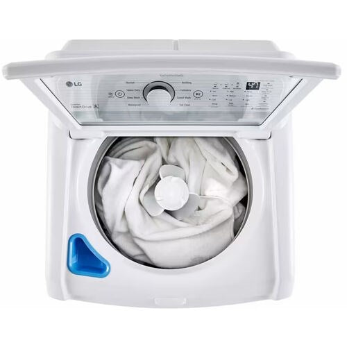 LG - 4.3 CF Top Load Washer (WT7005CW) & 7.3 Gas Dryer (DLG7001W) - WT7005CW-G-KIT
