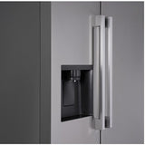 LG - 27 CF Side-by-Side, Slim In Door Ice and Water Dispenser, Bar Handle - LS27T3230S