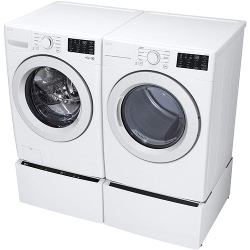 LG - 5.0 CF Front Load Washer (WM3470CW) & 7.4 CF Gas Dryer (DLG3471W) - WM3470CW-G-KIT