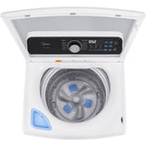 Midea - 4.5 CF Top Load Washer, Impeller, Stainless Tub - MLTW45M4BWW
