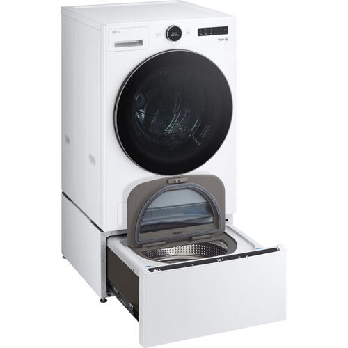 LG - 4.5 CF Ultra Large Capacity Front Load Washer with AIDD, Steam, Wi-Fi - WM5500HWA