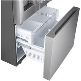 LG - 25 CF Standard Depth Max French Door with Dual Handle, 33 Wide, Dual Ice - LF25H6330S