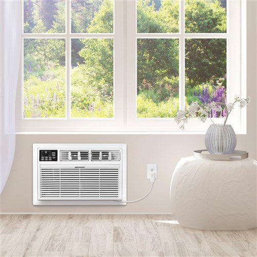 Arctic Wind - 12,000 BTU (DOE) 230-Volt Through-The-Wall Air Conditioner Cools 550 sq. ft. with Remote in White | WHAT122-2BW