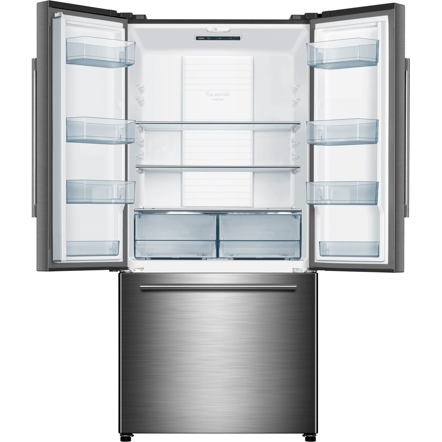 GALANZ - 18 CF Counter-Depth French Door Refrigerator, Icemaker - GLR18FS5S16