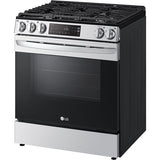 LG - 5.8 CF Gas Single Oven Slide-In Range, EasyClean Plus Self Clean, ThinQ - LSGL5831F