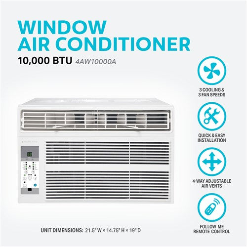 Arctic Wind - Arctic Wind 10000 BTU Window Air Conditioner ISTA 6 - 4AW10000A