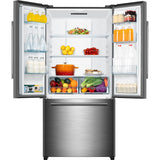GALANZ - 18 CF Counter-Depth French Door Refrigerator, Icemaker - GLR18FS5S16