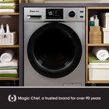 Magic Chef - 2.7 Cu Ft Washer Dryer Combo - Grey - MCSCWD27S5