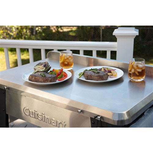 Cuisinart Grill - Outdoor Prep Table 36" x 22" Storage Shelf, Paper Towel Holder - CPT-194