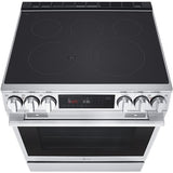 LG - 6.3 CF Smart Electric Slide-In Range,Instaview,Air Fry,ESTAR,New Handle - LSEL6335XE