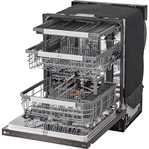 LG - 24" Top Control Dishwasher, 42dB, Smart WiFi, QuadWash Pro, Dynamic Dry - LDPH7972D
