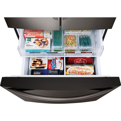 LG - 28 CF French Door, Ice and Water with Single Ice - LRFS28XBD