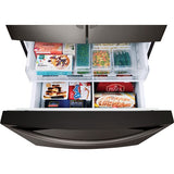 LG - 28 CF French Door, Ice and Water with Single Ice - LRFS28XBD