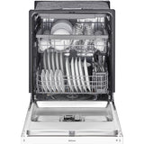 LG - 24" Front Control Dishwasher, 48 dBA, QuadWash, EasyRack Plus, 3rd Rack - LDFN4542W