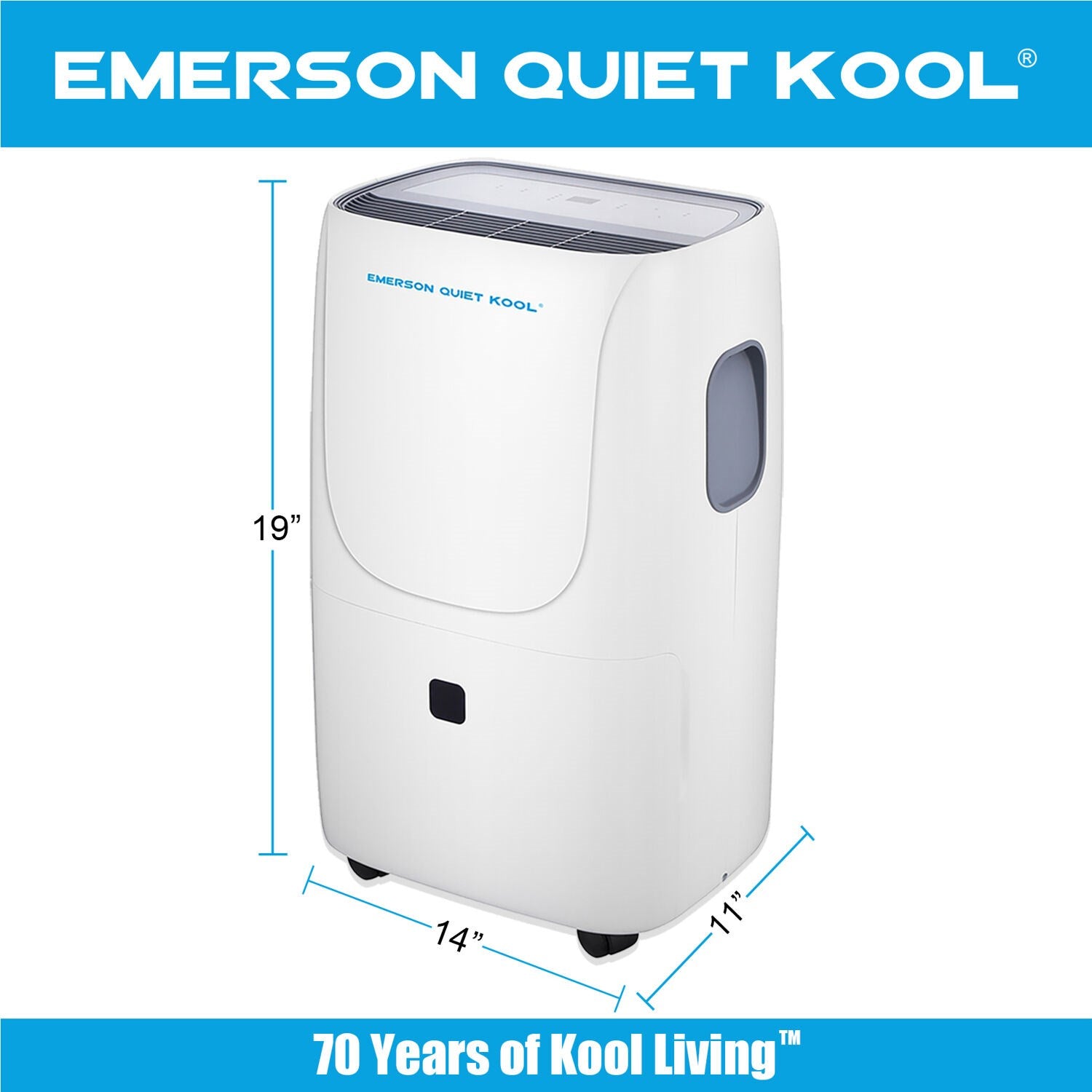 Emerson Quiet Kool 50-Pint Dehumidifier with Built-In Vertical Pump