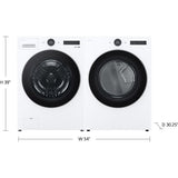 LG - 4.5 CF Front Load Washer (WM5500HWA) & 7.4 CF Electric Dryer (DLEX5500W) - WM5500HWA-E-KIT