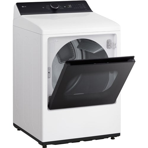LG - 7.3 CF Electric Dryer, Wi-Fi, Easy Load, AI Sensor Dry - DLE8400WE