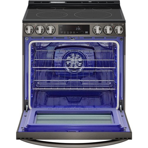 LG - 6.3 CF Electric Single Oven Slide-In Range, Air Fry, ThinQ, Self Clean - LSEL6333D