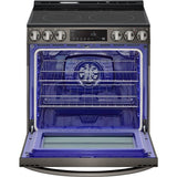 LG - 6.3 CF Electric Single Oven Slide-In Range, Air Fry, ThinQ, Self Clean - LSEL6333D