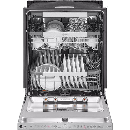 LG - 24" Top Control Dishwasher, 42dB, Smart WiFi, QuadWash Pro, Dynamic Dry - LDPH7972S
