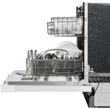 Midea - 24" Front Control Dishwasher, 52 dBA, Hybrid Tub - MDF24P1BWW