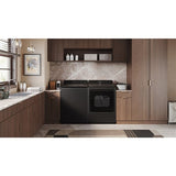 LG - 5.5 CF Top Load Washer, TurboWash 3D, Wi-Fi, Easy Unload, Agitator - WT8405CB
