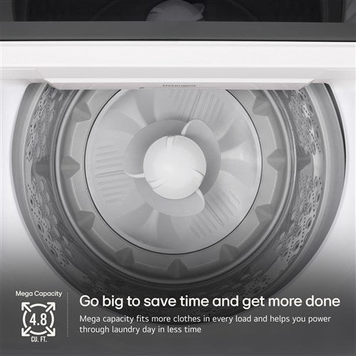 LG - 4.8 CF Top Load Agitator Washer, TurboWash3D, Wi-Fi, Easy Unload - WT8205CW