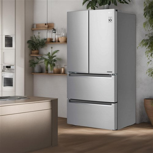 LG - 19 CF 4-Door Counter Depth French Door Refrigerator, 33" - LRMNC1803S