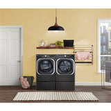 LG - 9.0 CF Mega Capacity Electric Dryer with Sensor Dry, Turbo Steam - DLEX8900B